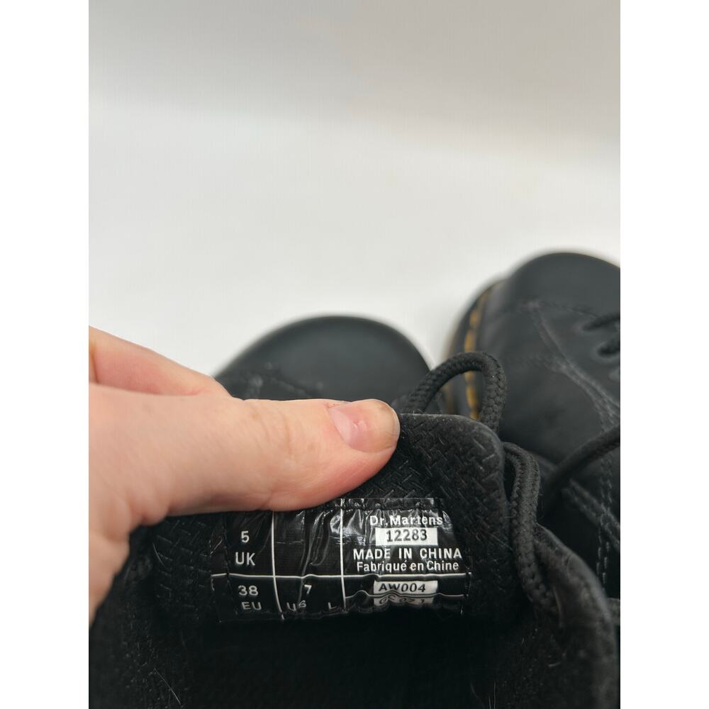 RARE DAISY Dr. Martens  Chunky Platform Black Leather 12283 Oxford Boot WMS Sz 7 - Picture 12 of 12